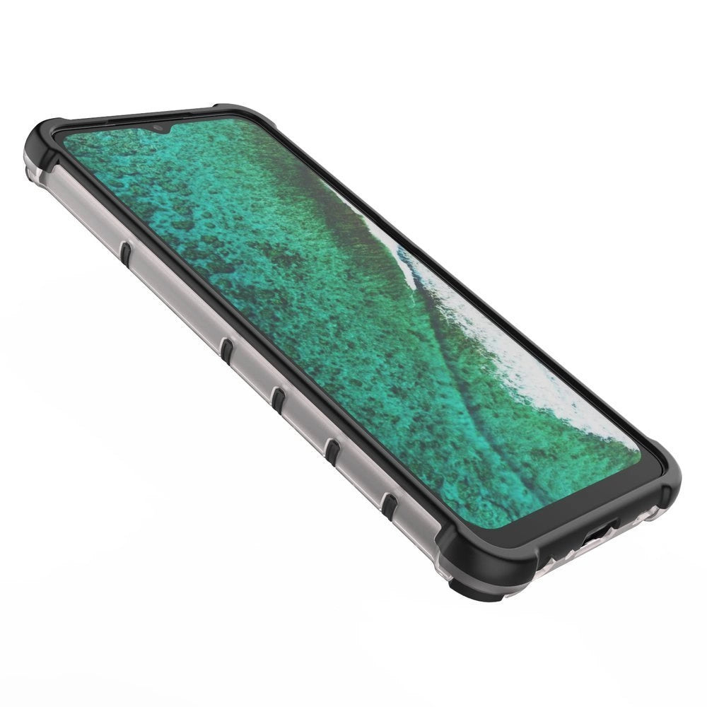 Honeycomb Case rustning med TPU Bumper til Samsung Galaxy A32 5G gennemsigtig
