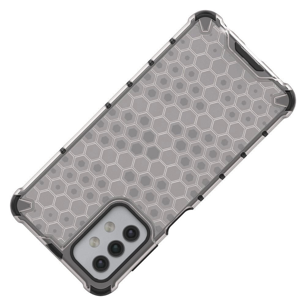 Honeycomb Case rustning med TPU Bumper til Samsung Galaxy A32 5G gennemsigtig