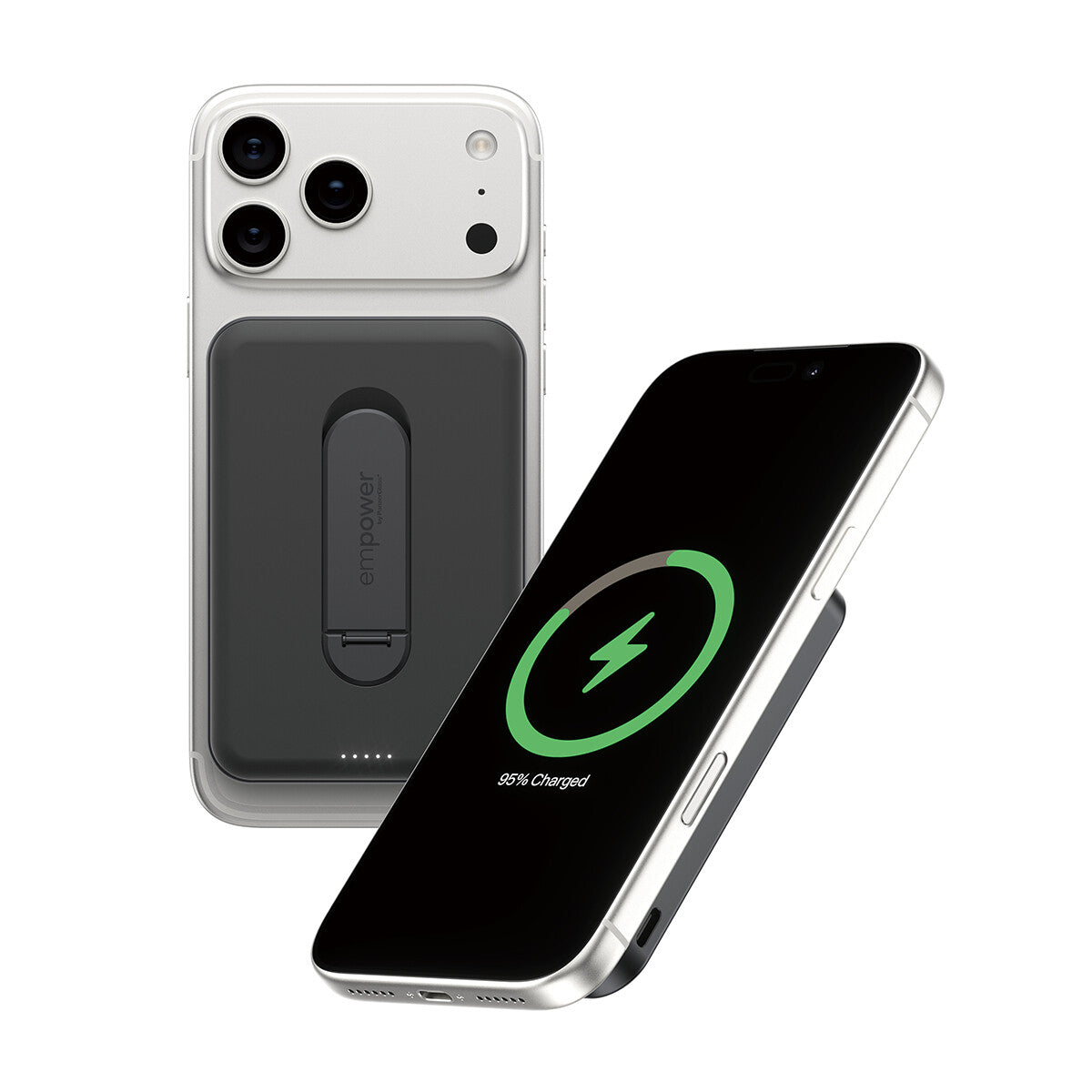 PanzerGlass empower™ by ® empower™ Bank m. Spin Stand | 5000mAh | Space Black
