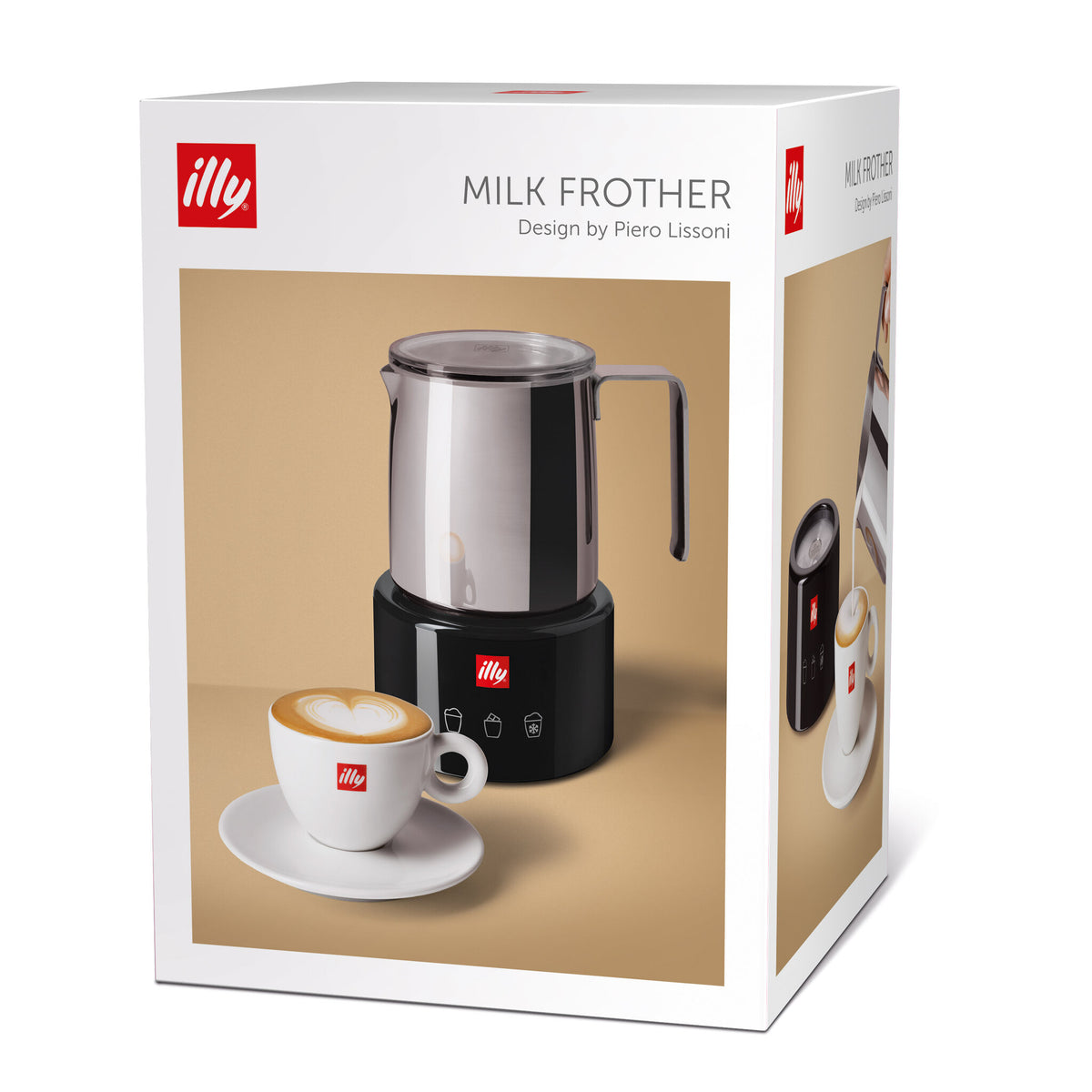 Illy 23760 milk frother/warmer Black, Stainless steel