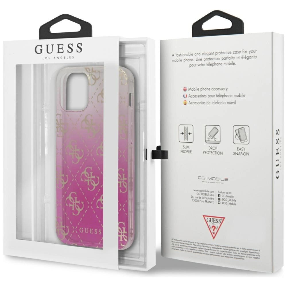 Guess GUHCP12SPCU4GGPI iPhone 12 mini 5.4" pink/pink hardcase 4G Gradient