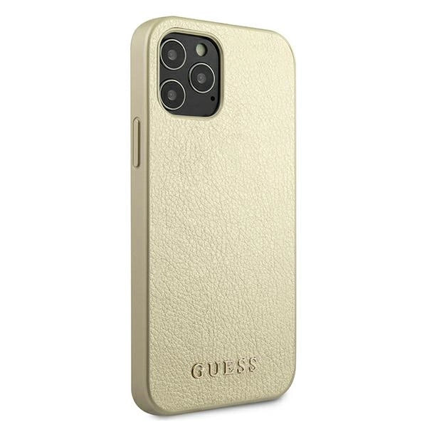 Guess GUHCP12LIGLGO iPhone 12 Pro Max 6.7" guld/guld hardcase Iridescent