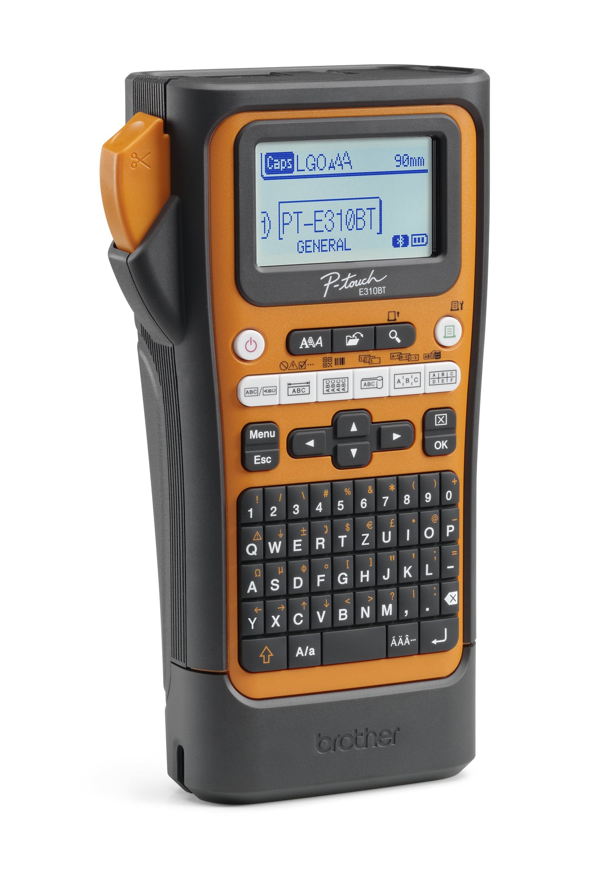 Brother PT-E310BTVP etiketprinter Termisk overførsel 180 x 180 dpi 20 mm/sek. Kabel & trådløs HSE/TZe Bluetooth QWERTY