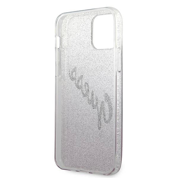 Guess GUHCP12LPCUGLSPI iPhone 12 Pro Max 6.7" pink/pink hardcase Glitter Gradient Script