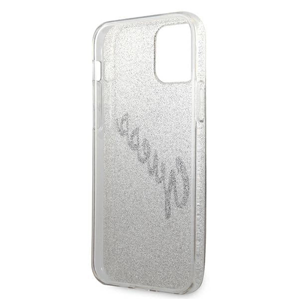 Guess GUHCP12MPCUGLSGO iPhone 12/12 Pro 6.1" guld/guld hardcase Glitter Gradient Script