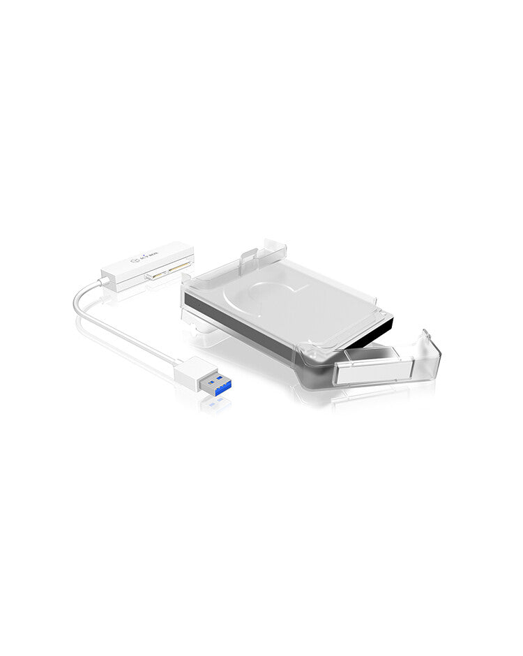 ICY BOX IB-AC703-U3 HDD/SSD kabinet Hvid 2.5"