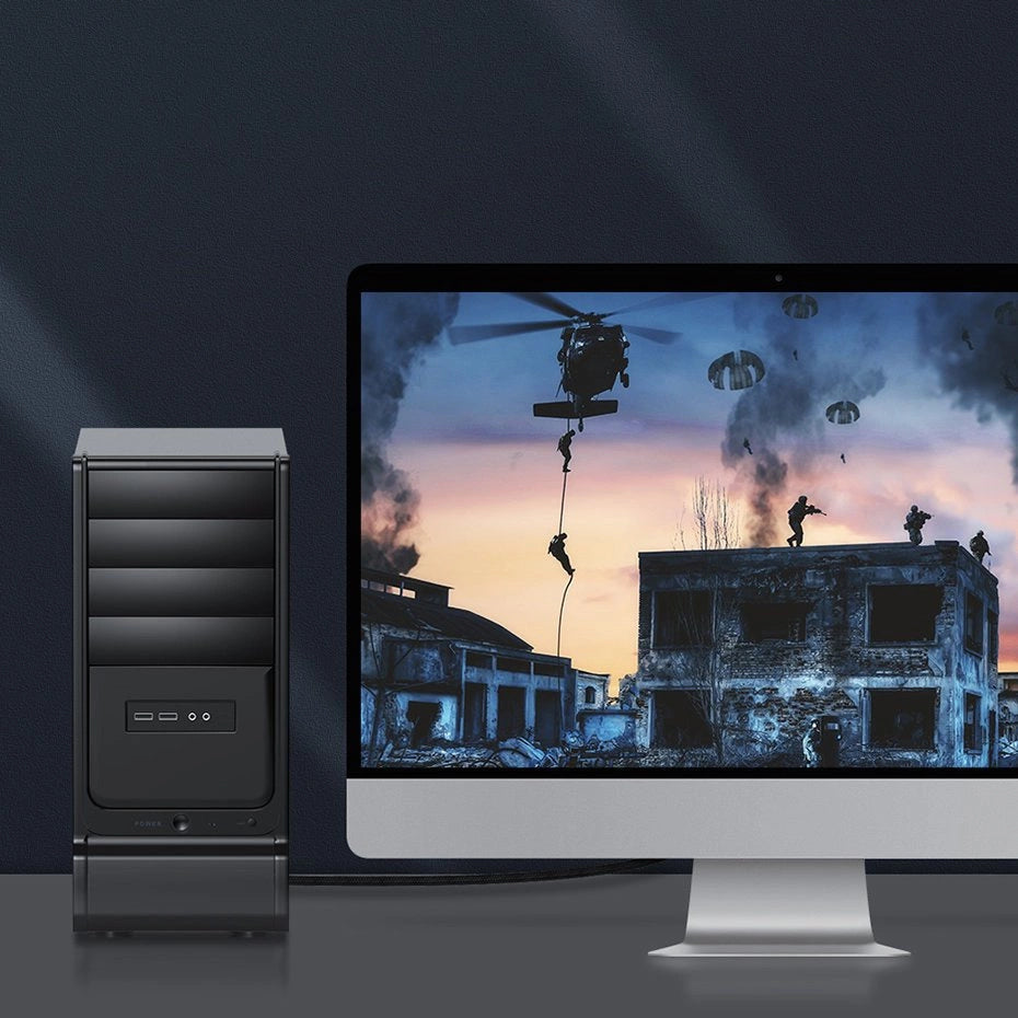 Baseus HDMI 2.1 Kabel 8K 60 Hz 48 Gbps / 4K 120 Hz / 2K 144 Hz 3D eARC QMS Dynamisk HDR VRR ALLM 3 m sort (CAKGQ-L01)