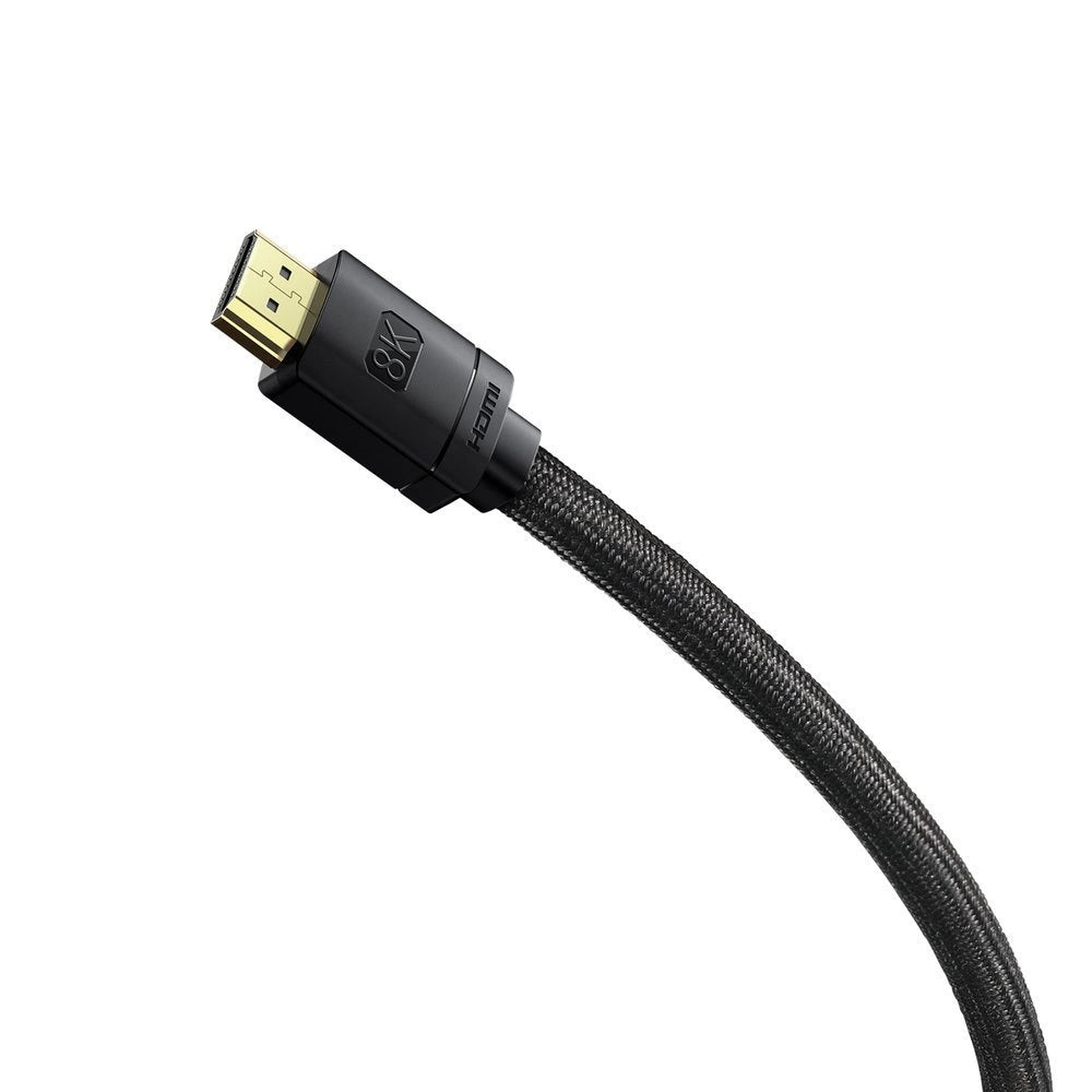 Baseus HDMI 2.1 Kabel 8K 60 Hz 48 Gbps / 4K 120 Hz / 2K 144 Hz 3D eARC QMS Dynamisk HDR VRR ALLM 3 m sort (CAKGQ-L01)
