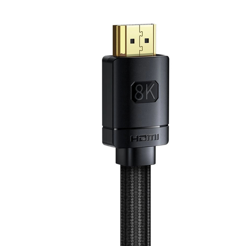 Baseus HDMI 2.1 Kabel 8K 60 Hz 48 Gbps / 4K 120 Hz / 2K 144 Hz 3D eARC QMS Dynamisk HDR VRR ALLM 3 m sort (CAKGQ-L01)