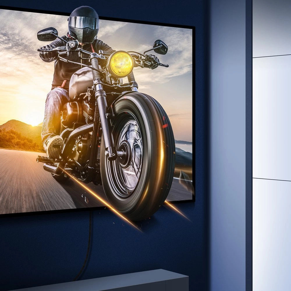 Baseus HDMI 2.1 Kabel 8K 60 Hz 48 Gbps / 4K 120 Hz / 2K 144 Hz 3D eARC QMS Dynamisk HDR VRR ALLM 3 m sort (CAKGQ-L01)