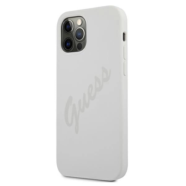 Guess GUHCP12LLSVSCR iPhone 12 Pro Max 6.7" creme/creme hardcase Script Vintage