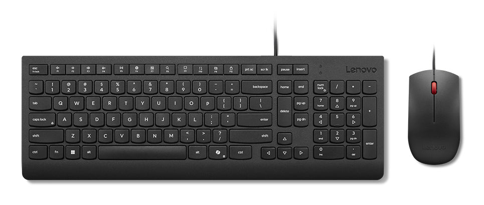 Lenovo Essential Wired Combo Sæt med mus og tastatur Kablet