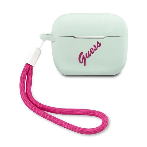 Guess GUACAPLSVSBF AirPods Pro cover blå fuchsia/blå fuschia Silikon Vintage