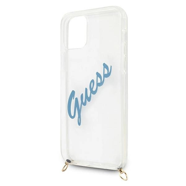 Guess GUHCP12SCRTVSBL iPhone 12 mini 5.4" blå/blå hardcase Script Vintage