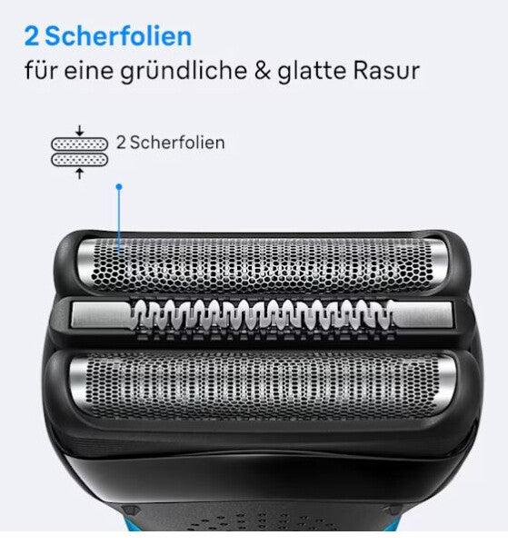 Braun Series 3 310s Folie shaver Trimmer Sort, Blå