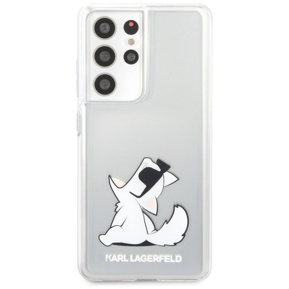 Karl Lagerfeld KLHCS21LCFNRC S21 Ultra G998 Hardcase gennemsigtige Choupette Fun
