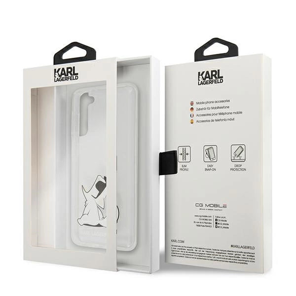 Karl Lagerfeld KLHCS21MCFNRC S21+ G996 hårdkasse gennemsigtig Choupette Fun