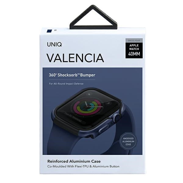 Uniq Valencia æske til Apple Watch 4 / 5 / 6 / SE 40 mm - blå