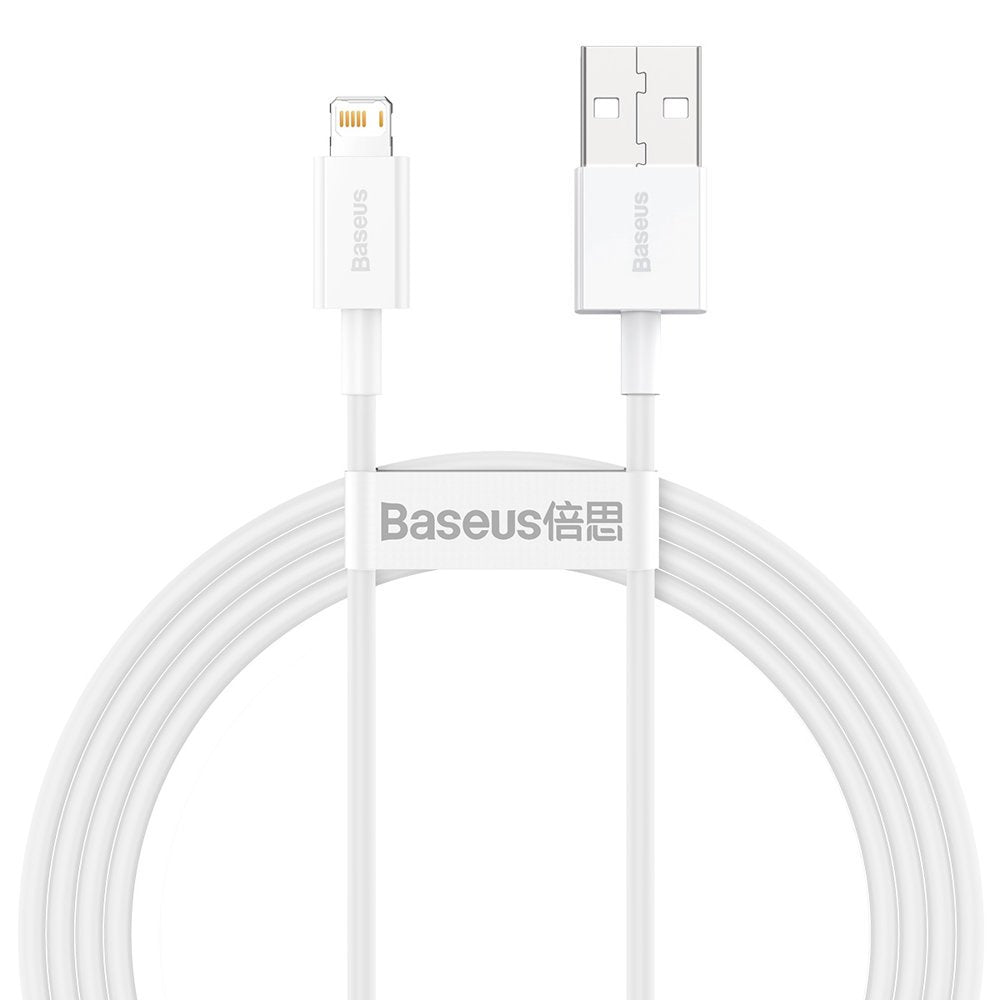 Baseus Superior USB - Lightning kabel 2,4A 1,5 m Hvid (CALYS-B02)