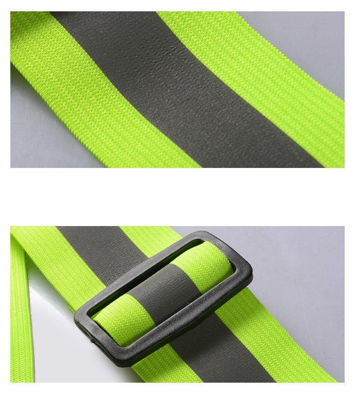 Adjustable reflective harness for a running bike - orange