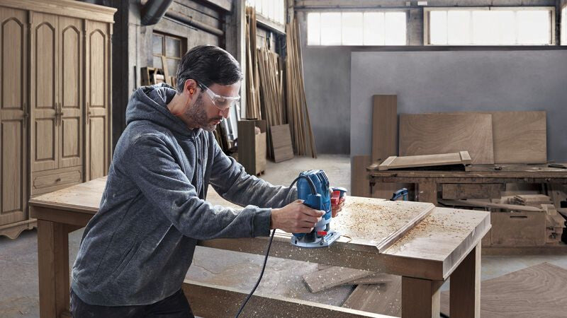 Bosch GOF 130 Sort, Blå 28000 rpm 1300 W