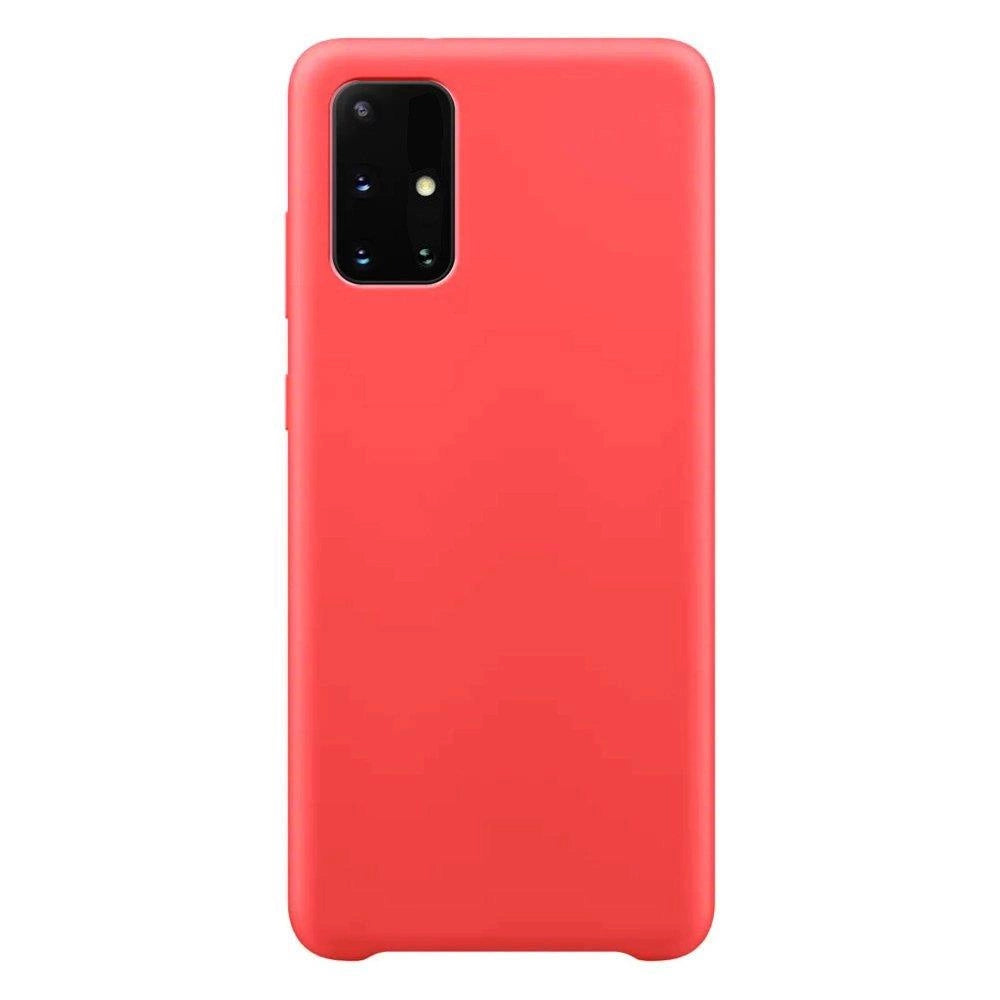 Silicone Case Soft Flexible Rubber Cover til Samsung Galaxy A72 4G rød