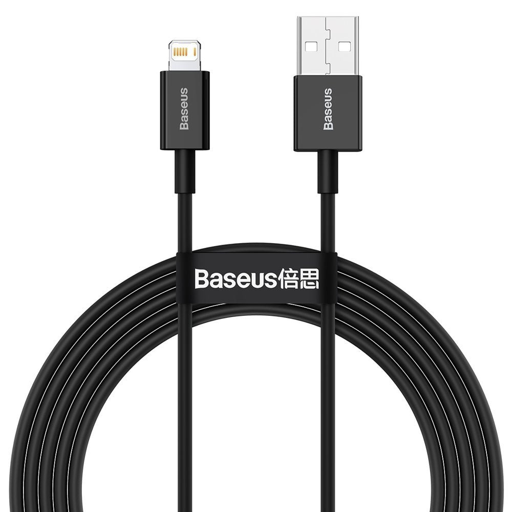 Baseus Superior USB - Lightning kabel 2,4 A 2 m sort (CALYS-C01)