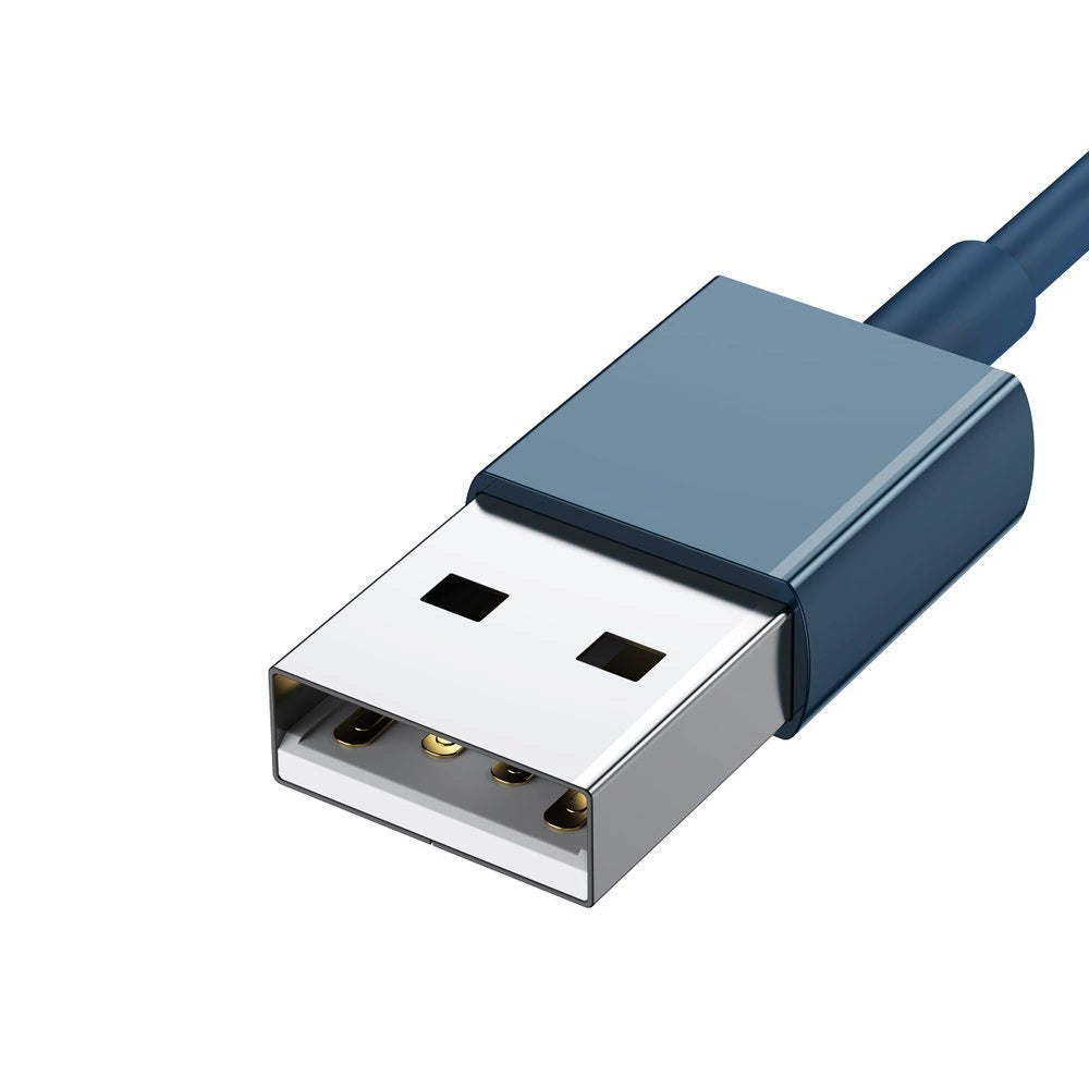 Baseus Superior 3in1 USB-kabel - Lightning / USB Type C / micro USB 3.5 A 1,5 m blå (CAMLTYS-03)