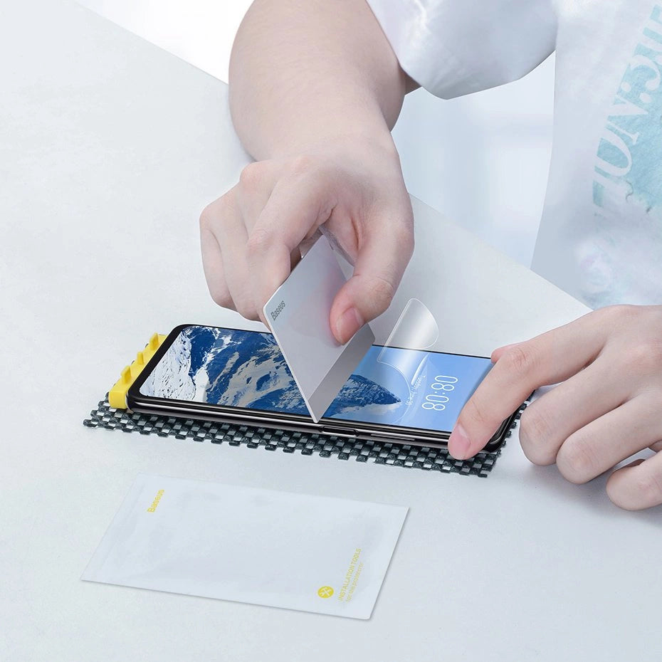 Baseus 2x fuldskærmsbeskyttelsesfilm 0,15 mm til Xiaomi Redmi K40 / K40 Pro / Poco F3 Transparent (SGMIK40-02)