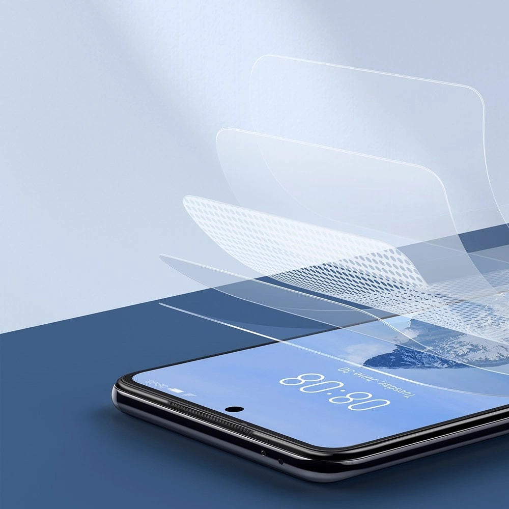 Baseus 2x fuldskærmsbeskyttelsesfilm 0,15 mm til Xiaomi Redmi K40 / K40 Pro / Poco F3 Transparent (SGMIK40-02)