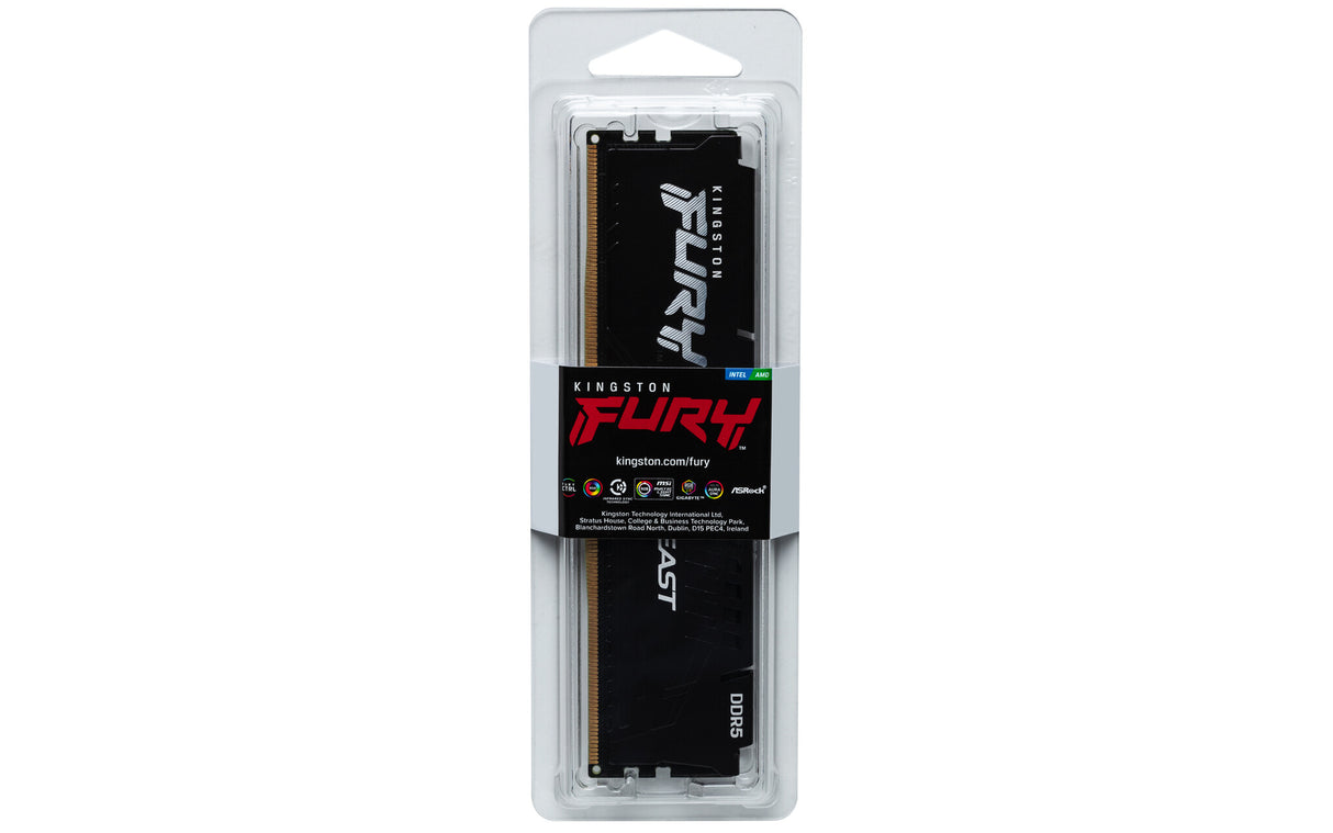 Kingston Technology FURY Beast 8GB 6000MT/s DDR5 CL30 DIMM Black EXPO