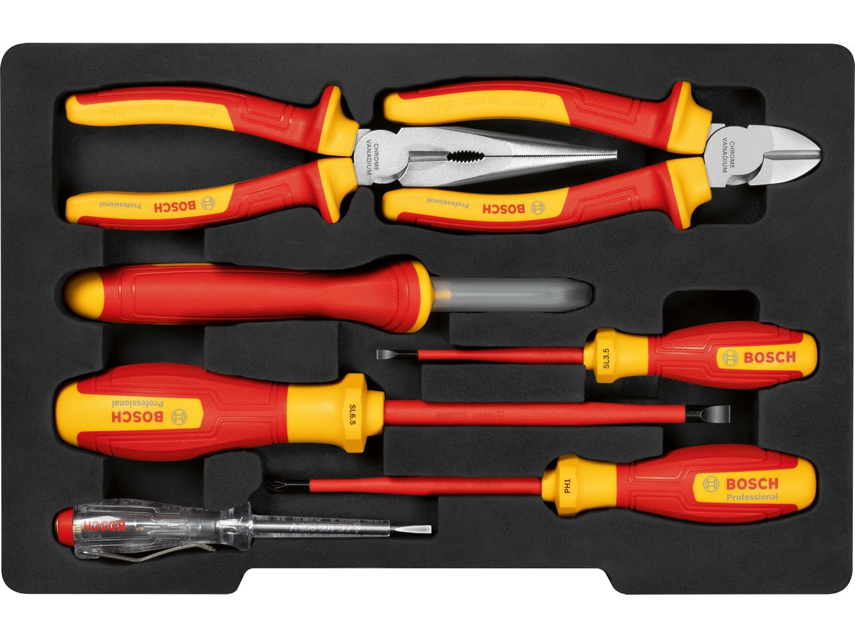 Bosch Professional VDE Værktøjssæt 1000V Isoleret 7-dele