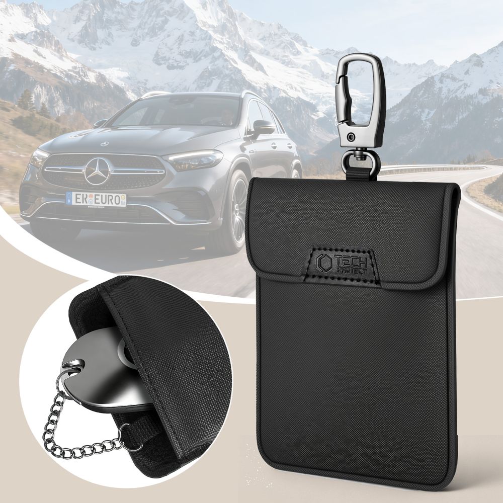 Tech Protect Klr400 Etui Nøglefri Rfid Signalblokker Sort/Sort