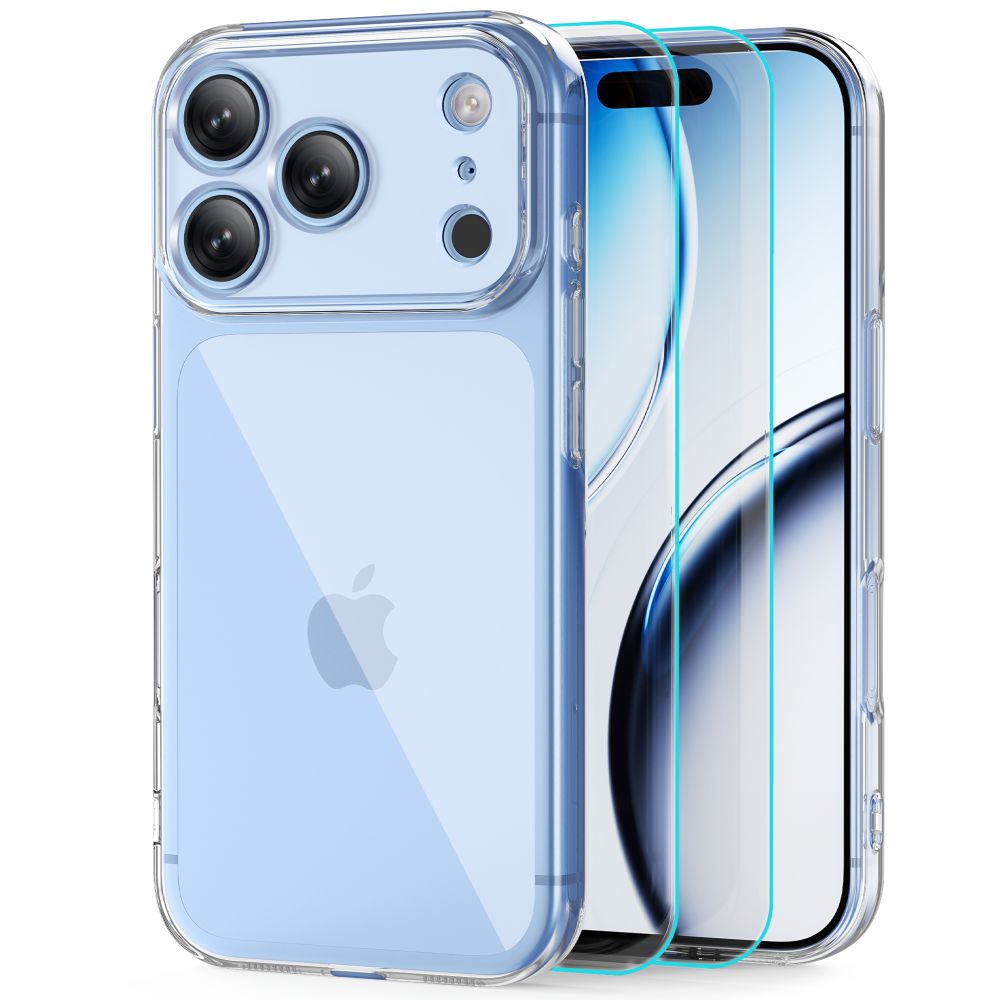 Tech Protect Flexair + Glas 2 Pakning Iphone 17 Pro / 18 Pro Klar