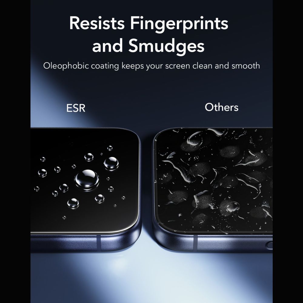 Hærdet Glas Esr Ultrafit Armorite Hærdet Glas 2 Pack Iphone 17 Pro Max / 18 Pro Max Sort