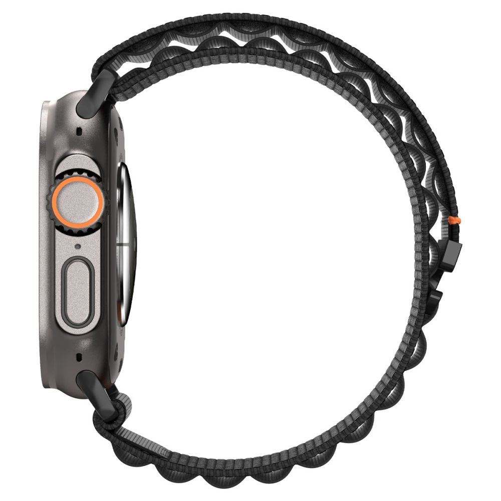 Spigen Wbf1 Remmen Til Apple Watch 8 / 9 / 10 / 11 / 12 / Se / Ultra (44 / 45 / 46 / 49 Mm) Sort