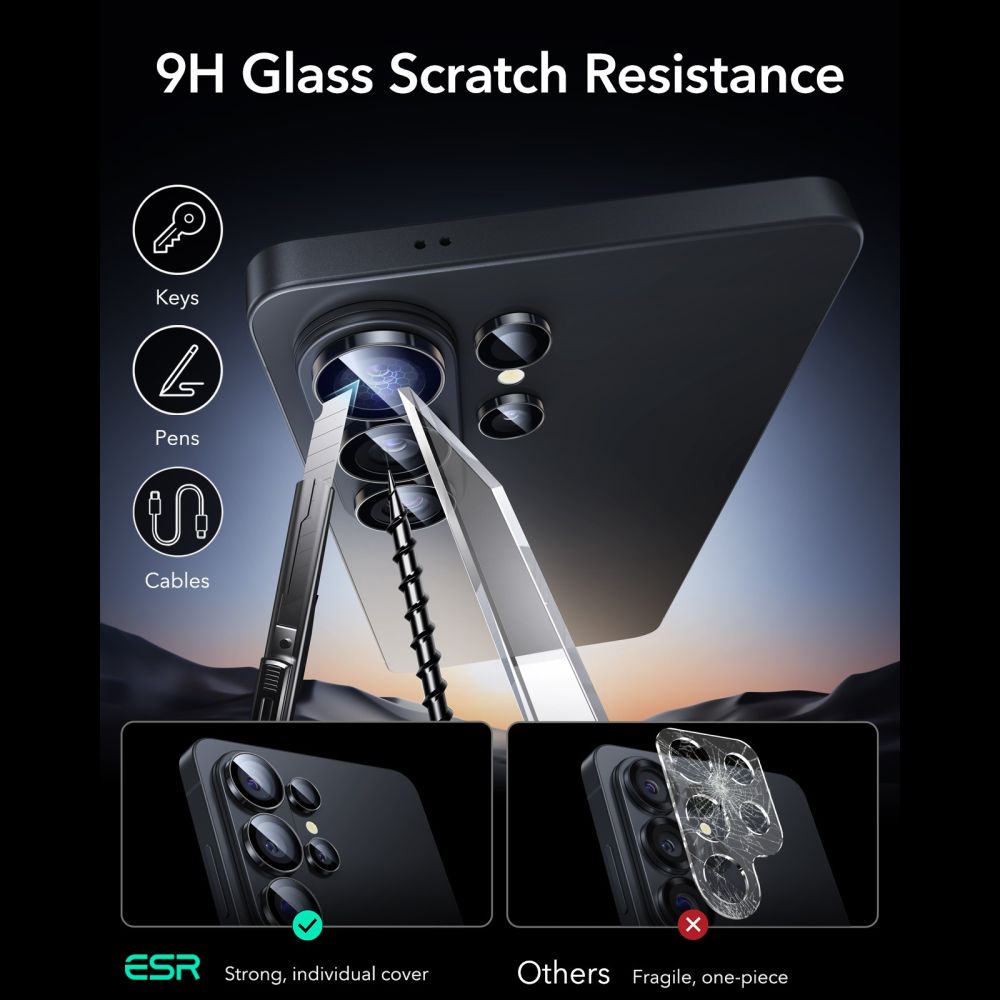 Kamera Beskyttelse Na Aparat Esr Armorite Camera Protector Galaxy S26 Ultra Black