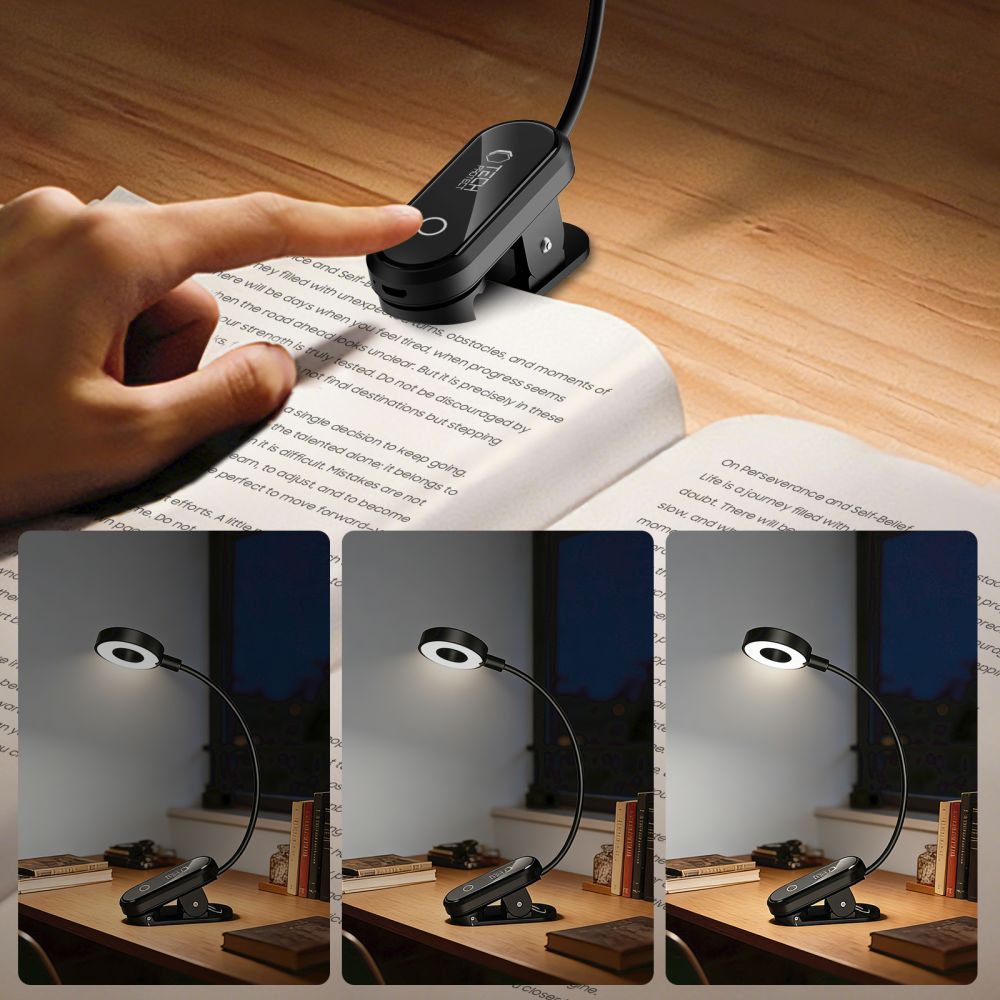 Tech Protect Ll100 Clip Læselys Sort