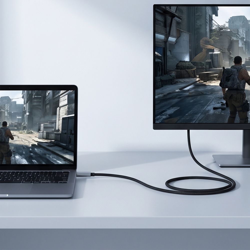 Tech Protect Ultraboost Kabel Usb C Til Hdmi 2.1 8 K 60 Hz 200 Cm Jerngrå