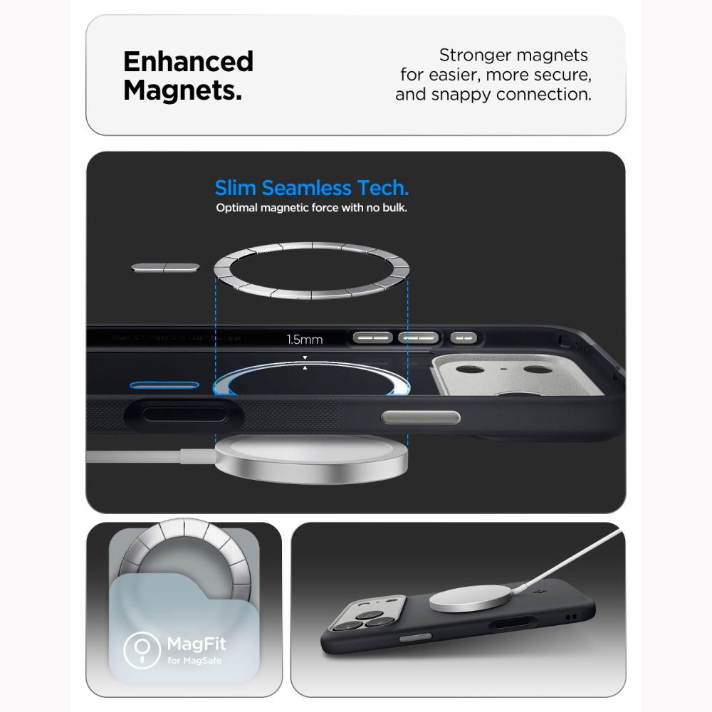 Spigen Nano Pop Magsafe Iphone 17 Pro / 18 Pro Sort Sesam