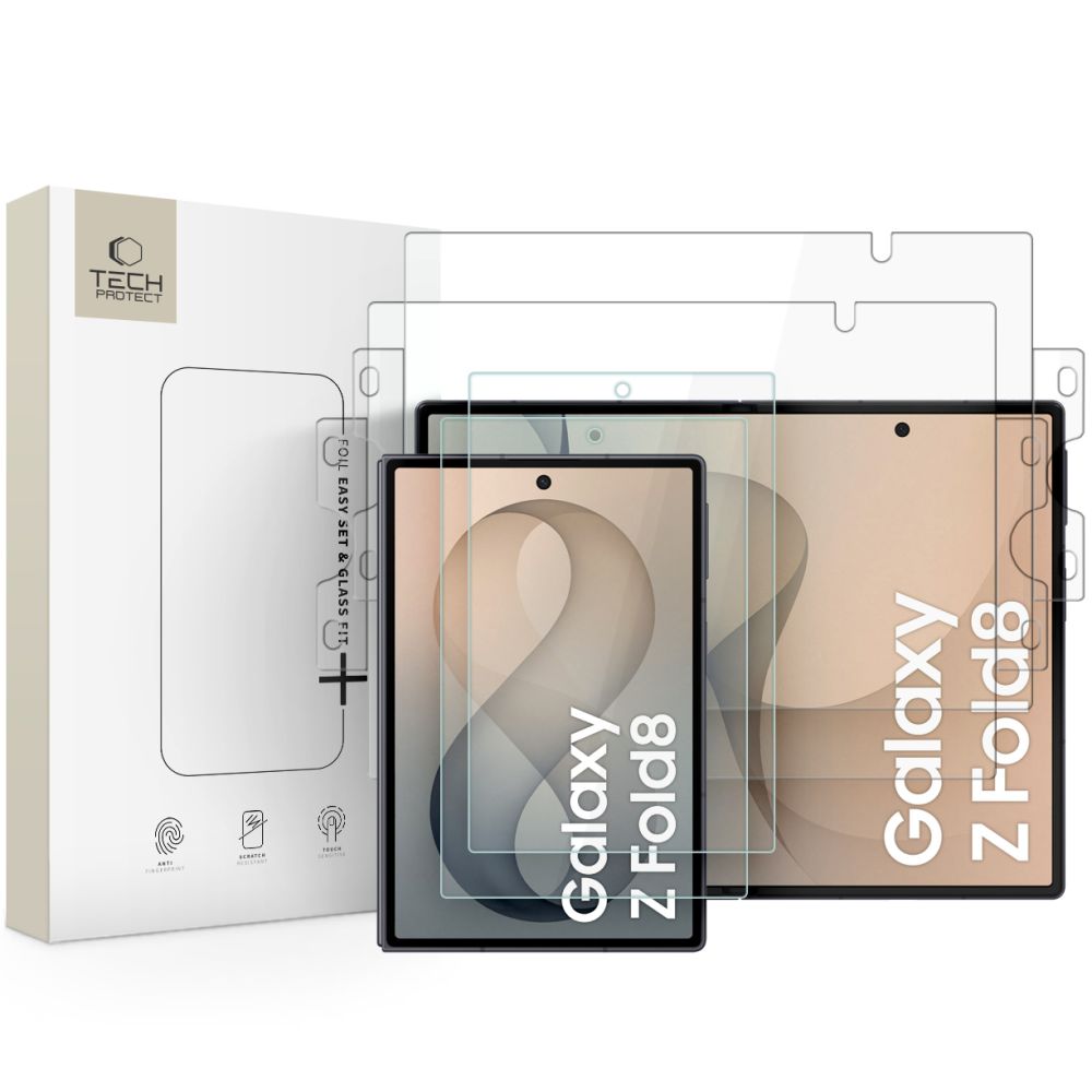 Beskyttelsessæt Tech Protect Easy Set Foil & Glass Fit+ 4 In1 Galaxy Z Fold 8 Clear