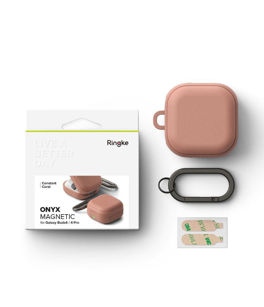 Ringke Onyx Magnetisk Magsafe Samsung Galaxy Buds 4/4 Pro Constant Coral