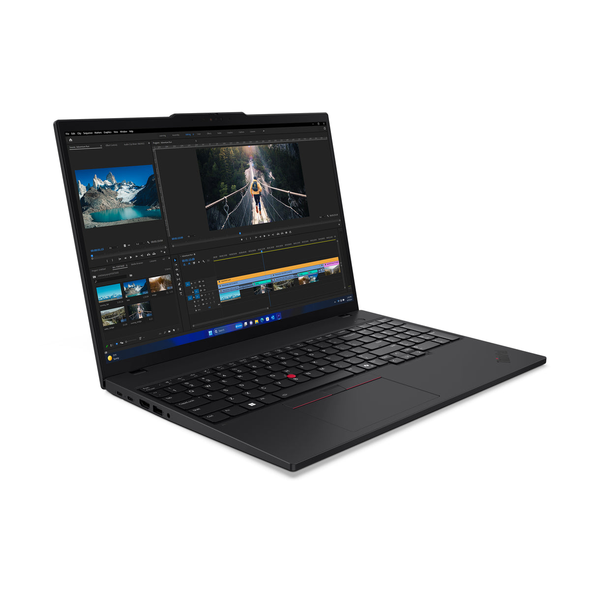 Lenovo ThinkPad T16 Gen 3 Intel Core Ultra 7 155U Laptop 40,6 cm (16") WUXGA 32 GB DDR5-SDRAM 512 GB SSD Wi-Fi 6E (802.11ax) Windows 11 Pro Sort Nordisk