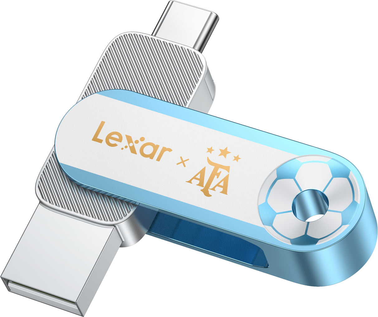 Lexar D500 USB-nøgle 128 GB USB Type-C/USB Type-A 3.2 Gen 1 (3.1 Gen 1) Flerfarvet