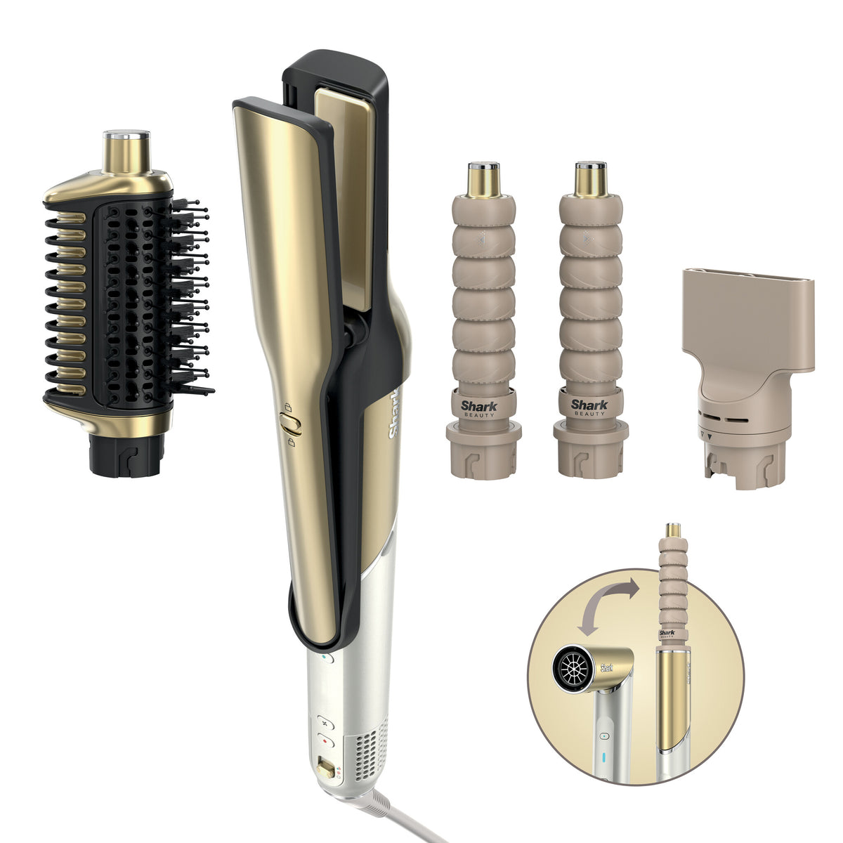 Shark Hd6041seu Hair Curler Golden