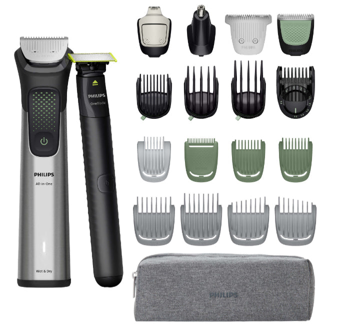 Philips 9000 Series MG9557 All-in-One Trimmer Sort Sølv