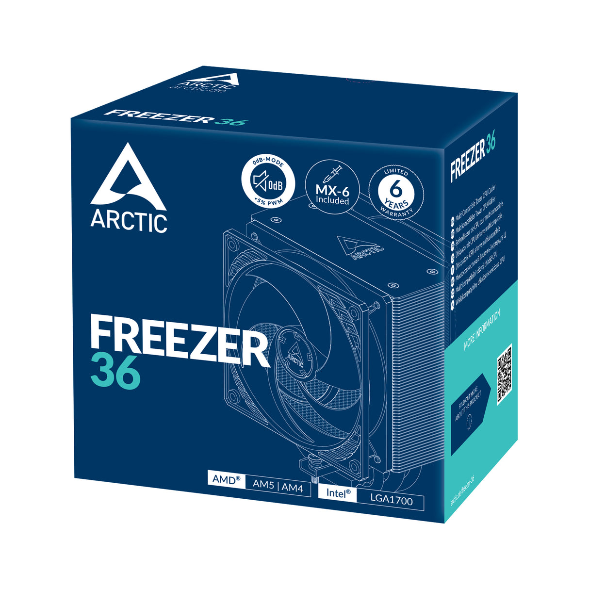 Arctic Freezer 36 Processor-køler Sort 120 mm