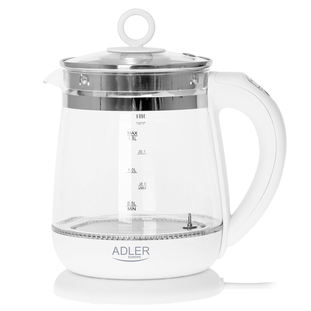 Adler AD 1299 elkedel 1,5 L 1850 W Hvid