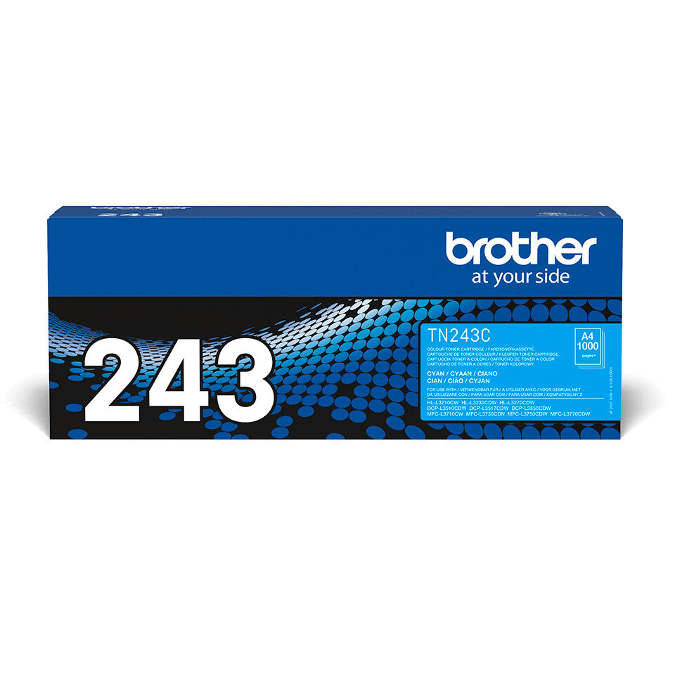 Brother TN-243C tonerpatron 1 stk Original Blå