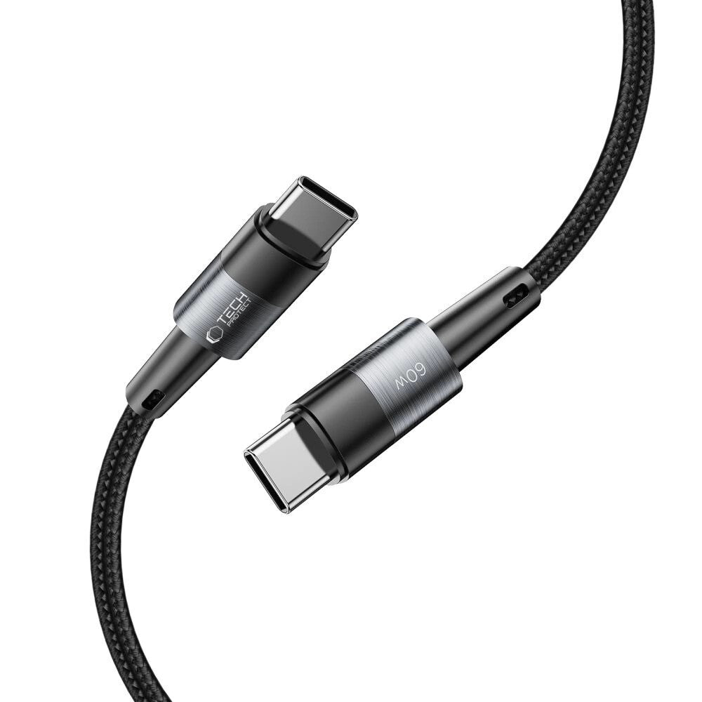 Tech-Protect 5906203699469 USB-kabel 1 m USB C 0,48 Gbit/sek. 60 W Grå